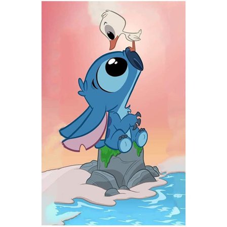 Cartoon Stitzer diamantmålning full diamant, diamantkonst barn