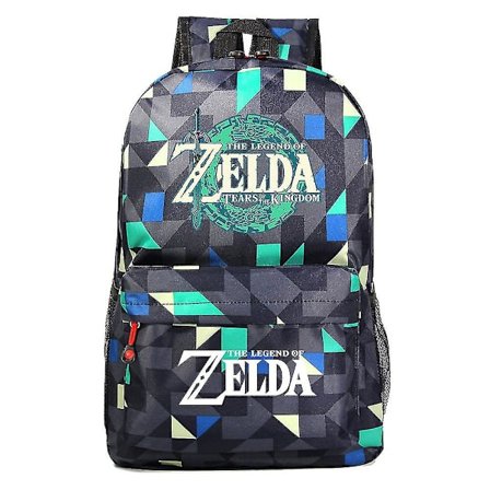 "Kingdom Of Zelda Tears" trykt skoletaske - Perfekt til elever i grundskolen og gymnasiet