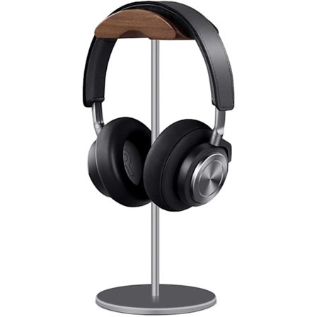 Hörlursställ Valnötsträ & Aluminium Headsetställ Natur Valnöt