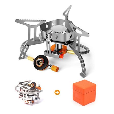 Vindsikkert campingkogeapparat Camping gasblus med tankadapter