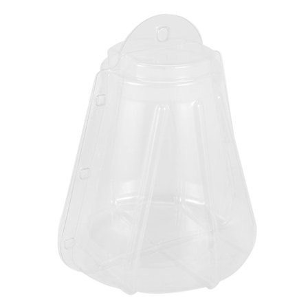 4-vånings Rund Macaron-Torn Kakdisplayställ för Bröllop Födelsedag Dekoration