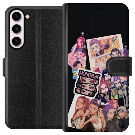 Kompatibelt Plånboksfodral till Samsung Samsung Galaxy S23+ HuntrX Manga Squad motiv med KPop Demon Hunters tjejer i animeinspirerad stil med starka