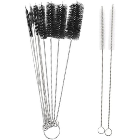 Rørbørste rengjøringssett - Pipe rengjøringsbørster rørbørster rengjør rør flaske sugerør, kolibrimater