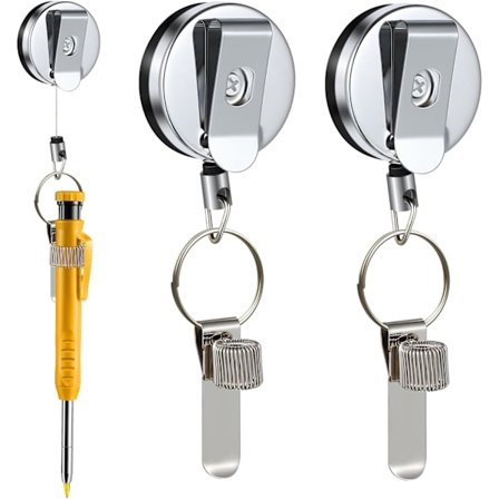 2 st Infällbar Penn- och Pennhållare, Infällbar Pennhållare för Snickare, Arbetare, Sjuksköterskor, Servitörer, Universell Pennsnodd med Bältesklämma 