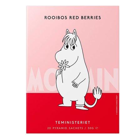 Teministeriet Moomin Tea 20 breve Rooibos Red Berries, Helse & Madvarer, Te, Øvrig Te