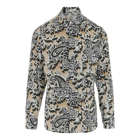 Etro, Shirt Beige, Heren, Maat:L
