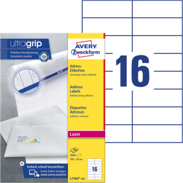 Avery Adressetikett 105x37 mm