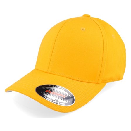 Flexfit - Giallo flexfit Cappellino - Wooly Combed Gold Flexfit @ Hatstore