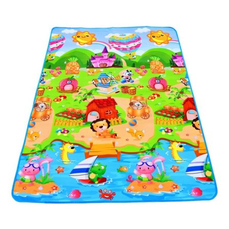Baby Lek Matta 180x120x0,3cm Barn Crawling Matta Leksaker för Barn Spel Aktivitet Gym Vattentät Matta Utomhus Inomhus Mjukt Golv