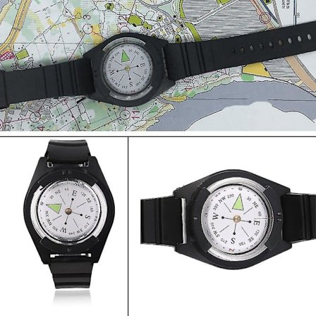 Taktisk Håndleds Kompas Militær Udendørs Overlevelsesrem Armbånd