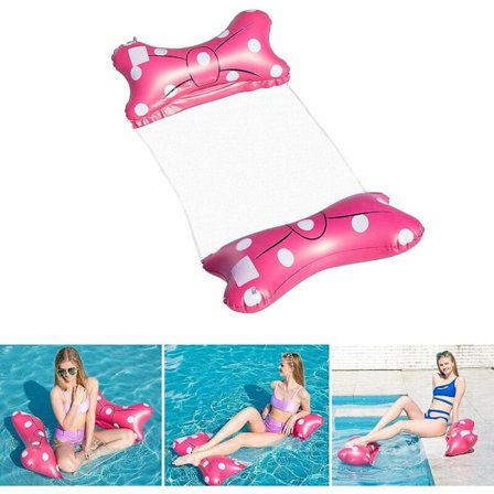 Uppblåsbar flytande hängmatta Multifunktionell flytande säng 4 i 1 Swi