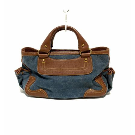 Celine Vintage HandTass , Blauw , Dames , Maat: ONE Size Vintage Tassen