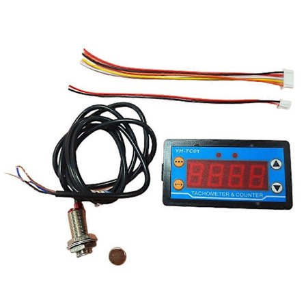 Digital Hastighetsmåler Time Teller Turteller Hall Bryter Nærhetsbryter DC8-24V