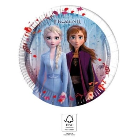 Disney Frost: Papperstallrikar med bladmotiv, 8 st, 20 cm, FSC-certifierade