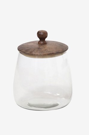 Zelected by Houze - Burk Zulu Grand Brown - Transparent - Förvaringsburkar - Från Homeroom