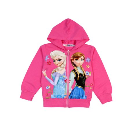 Barn Flickor Frozen Elsa Anna Jacka Varm Zip Hoodie Coat Ytterkläder Z