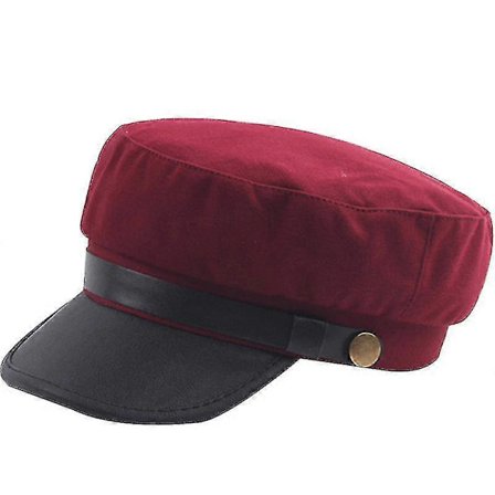 Unisex Baker Boy Newsboy Beret Hue med Skygge Cadet Militær Hat