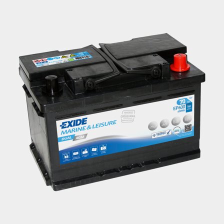 Start- & förbrukningsbatteri Exide Dual EP1200, AGM, 12 V, 140 Ah
