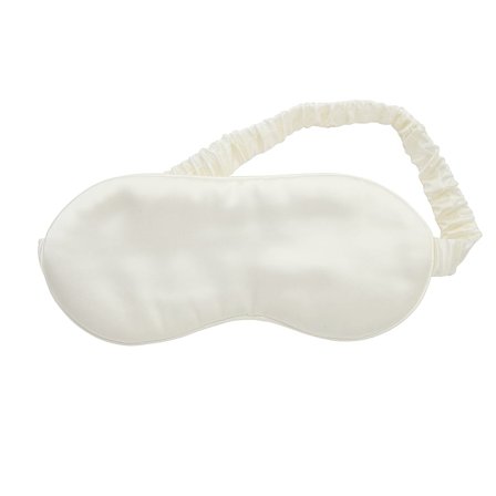 Lenoites Mulberry Sleep Mask with Pouch White, Tøj & Bolig, Rejsetilbehør, Sovemasker