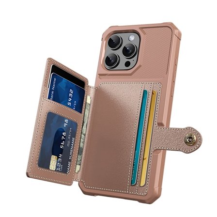 iPhone 16 Pro - Exklusivt Skyddande Skal med Kortfack