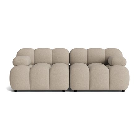 Puffy 2 personers sofa - Aurora Beige - 190x95x64 - Sofa, 2 personers sofa