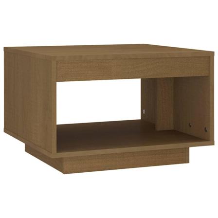 Vidaxl Soffbord Honungbrun 50x50x33,5 Cm Massiv Furu Brun