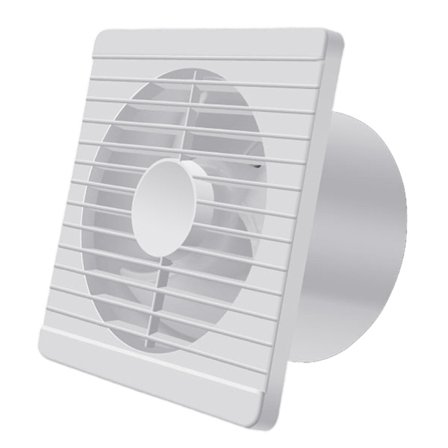 Stænktæt badeværelsesventilator med fugtsensorer, automatisk start til soveværelse