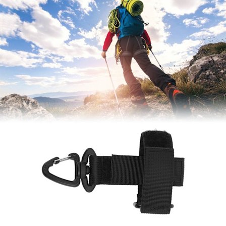 Käsinepidike Hihna Monitoiminen Käsinepidike Karabinerilla Säädettävä Tarranauha Ulkoiluun Retkeilyyn