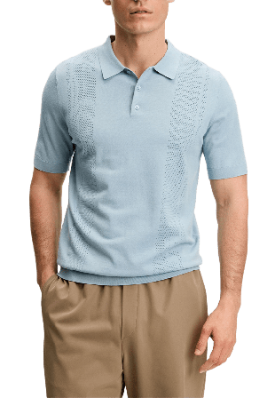 J.Lindeberg Reymond Seasonal Knit Polo Tröjor Herr Blå M