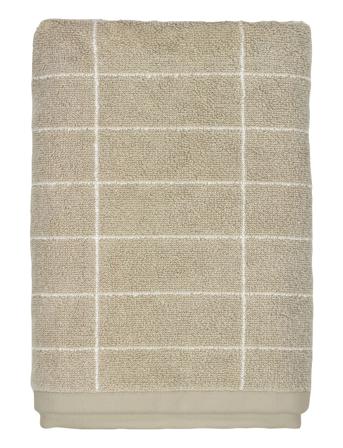 Tile St Towel Home Textiles Bathroom Textiles Towels & Bath Towels Beige Mette Ditmer