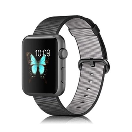 Xincuco Apple Watch 42mm nylon klockarmband - Svart