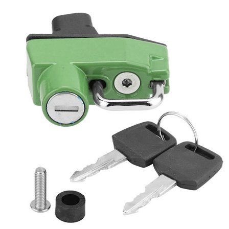 Alumiiniseoksesta valmistettu kypärälukko varkaudenestokiinnike KAWASAKI Z125 2016+ -malliin, vihreä