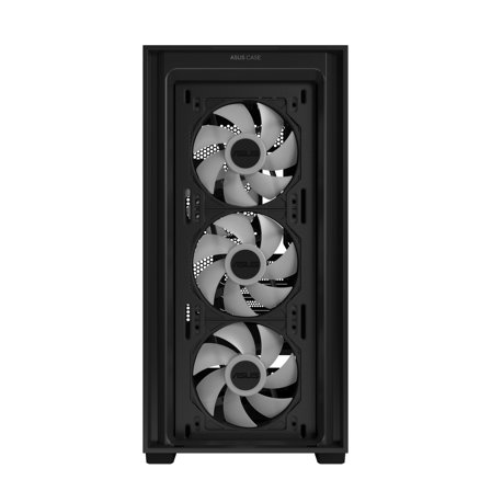 ASUS A21 PLUS mATX Case with 4 Pre-installed ARGB Fans, BTF support - Black