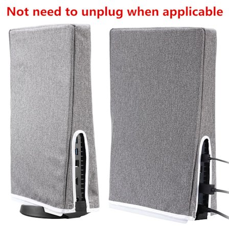 PS5 pölysuoja ohut ja yksinkertainen versio, sopii Sony PS5 Slim -pelikonsolille