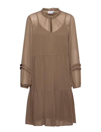 Dress In Recycled Polyester Brown Coster Copenhagen