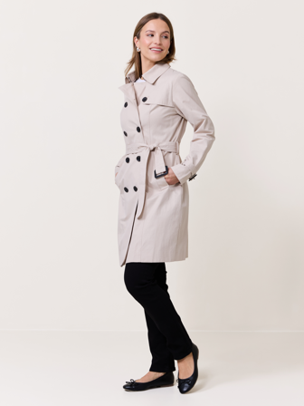 MATCH - Mila trench - Va Vite - Str. 44 - Dame - Jakker & Kåper - Brun - 60% bomull, 40% polyester - resirkulert