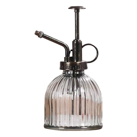 Retro Glas Växt Mister Sprayflaska med Plasttopp Pump Vattenverktyg Trädgårdsspruta