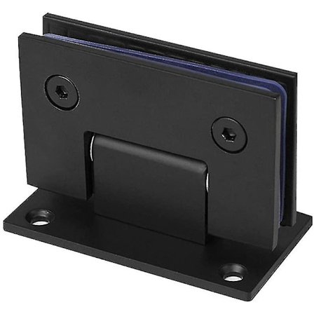 90 Grader Rostfritt Stål Badrums Clip Dubbel Glasgångjärn Duschdörrsbeslag