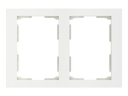 Elko Plus Kombinationsram för 2-vägsuttag, vit, Strömbrytare & vägguttag