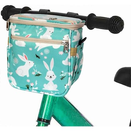Cykelstyr Taske Organizer, Børns Cykel Dekorationstilbehør, til Balancecykel, Trehjulet Cykel, Løbehjul, (Kanin)