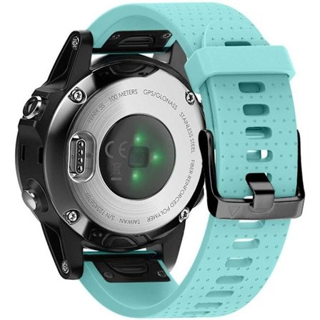 Rem för Garmin Fenix ​​5s / Fenix ​​5s Plus / Fenix ​​6s / Fenix ​​6s Pro, 20 mm bred silikonrem med snabbspänne, flera färger (grön mint),