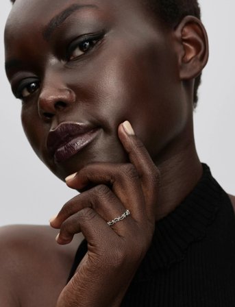 Pandora Moon Sterling Silver Ring - Silver - 58