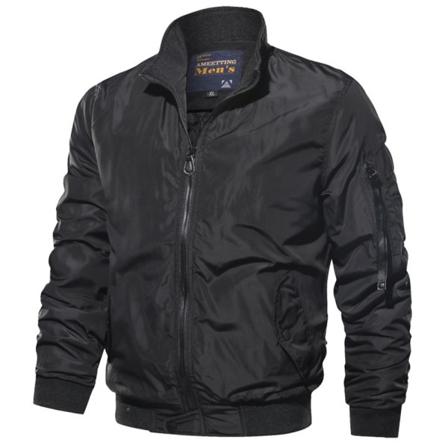 Windbreaker För Herrar Med Flera Fickor Och Snabbficka
