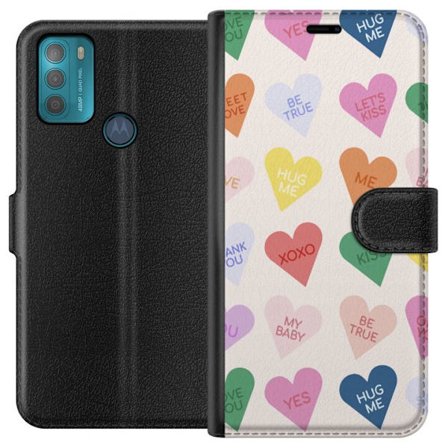 Kompatibelt Plånboksfodral till Motorola Motorola Moto G50 CandyHearts