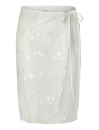 Pcnatasja Lace Sarong White Pieces
