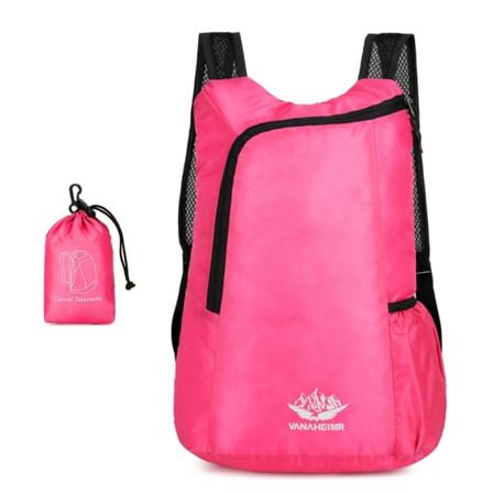 Dagsekk for fotturer Ultralett pakkebar ryggsekk Vanntett sammenleggbar reisesekk for utendørscamping Klatre-Perfet Hot Pink