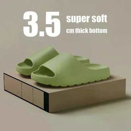 Kesämuoti Miesten EVA Pehmeät Paksupohjaiset Sisätossut & Naisten Yeezys Tyyliset Sandaalit Rantasandaalit Mukavat[HK]