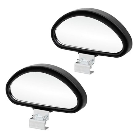2 Justerbare vidvinkel blindsone speil - Bakspeil - For lastebiltilhengere - Svart