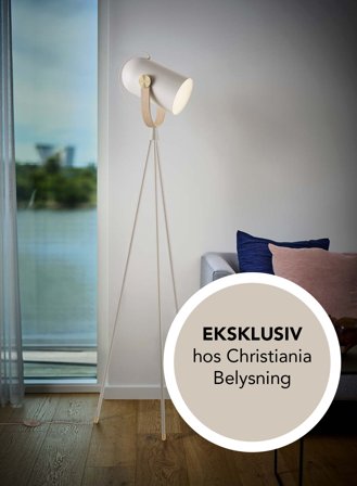 Carronade II gulvlampe - sand/eik