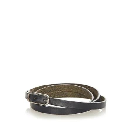 Hermès Vintage Pre-ownedLæderbaelter Sort, unisex Vintage Accessories, Størrelse: ONE Size